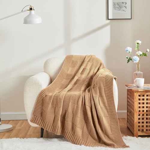 Cozy Cloud Knit Throw Blanket