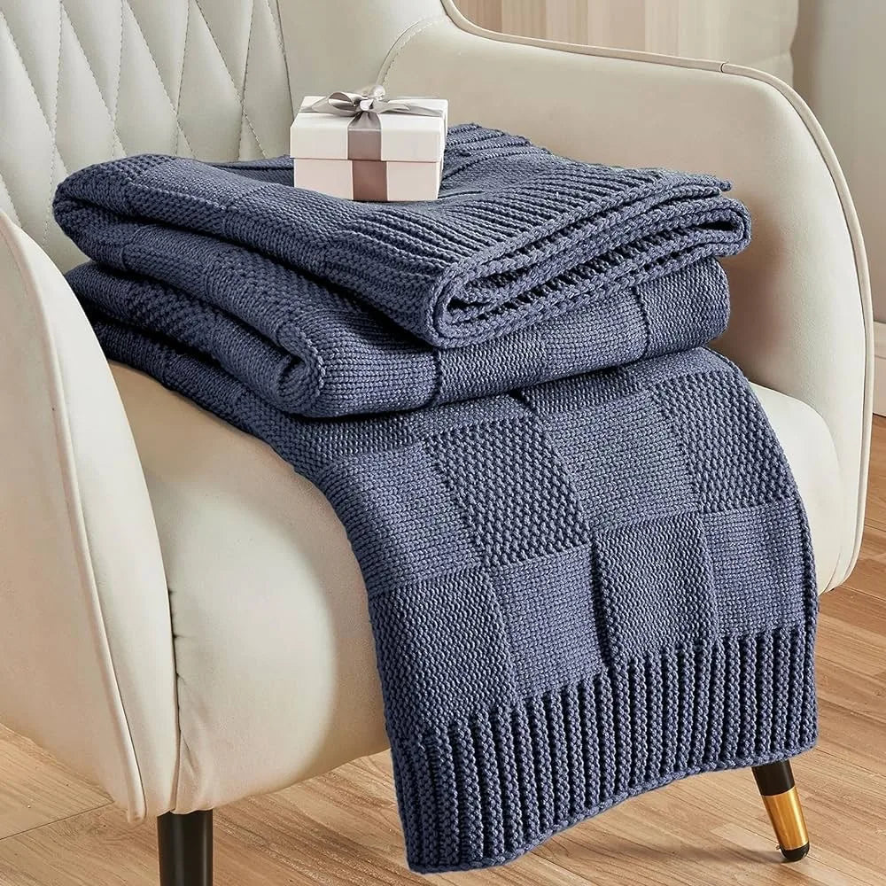 Cozy Cloud Knit Throw Blanket