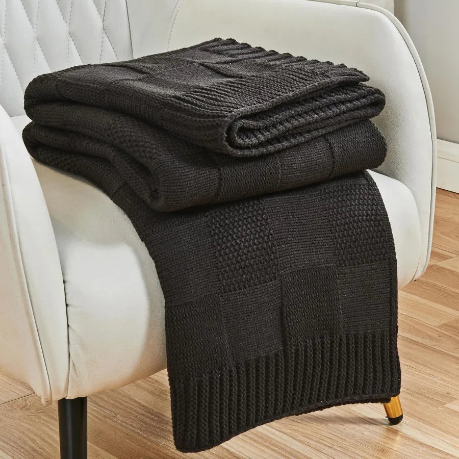 Cozy Cloud Knit Throw Blanket