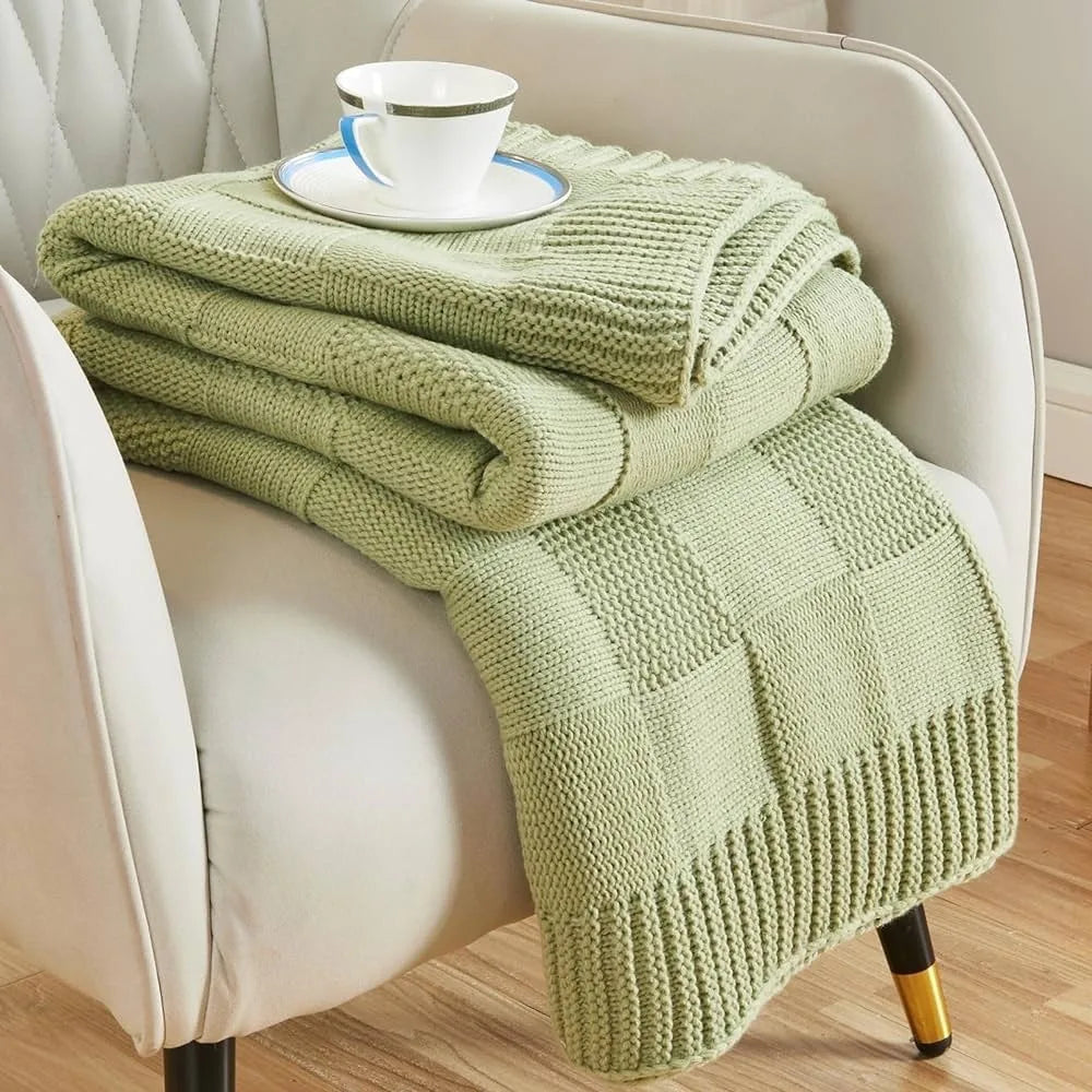 Cozy Cloud Knit Throw Blanket