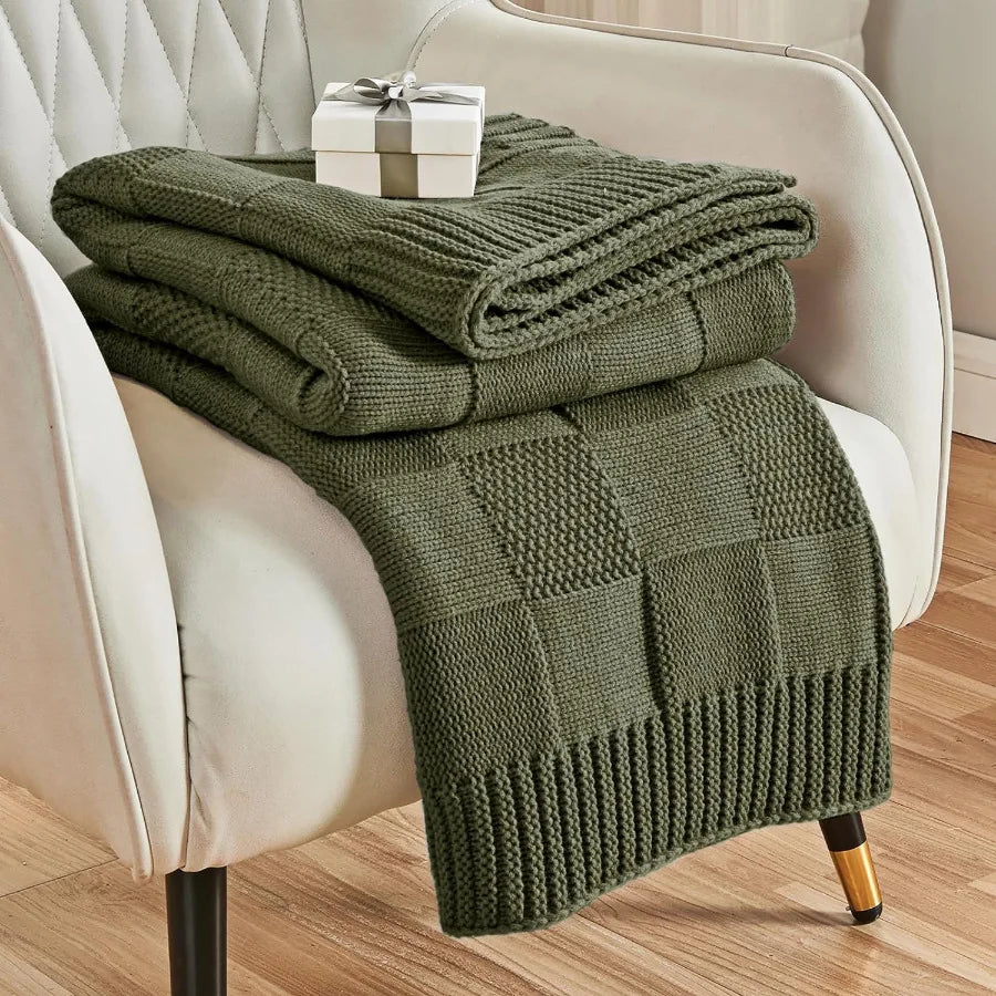Cozy Cloud Knit Throw Blanket